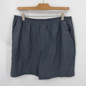 HILL CITY Mens unlined Activewear Shorts Size L Gray 7.5” inseam